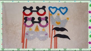 How to make Party Props at home | DIY Photobooth Prop ideas | Art and Craft screenshot 4