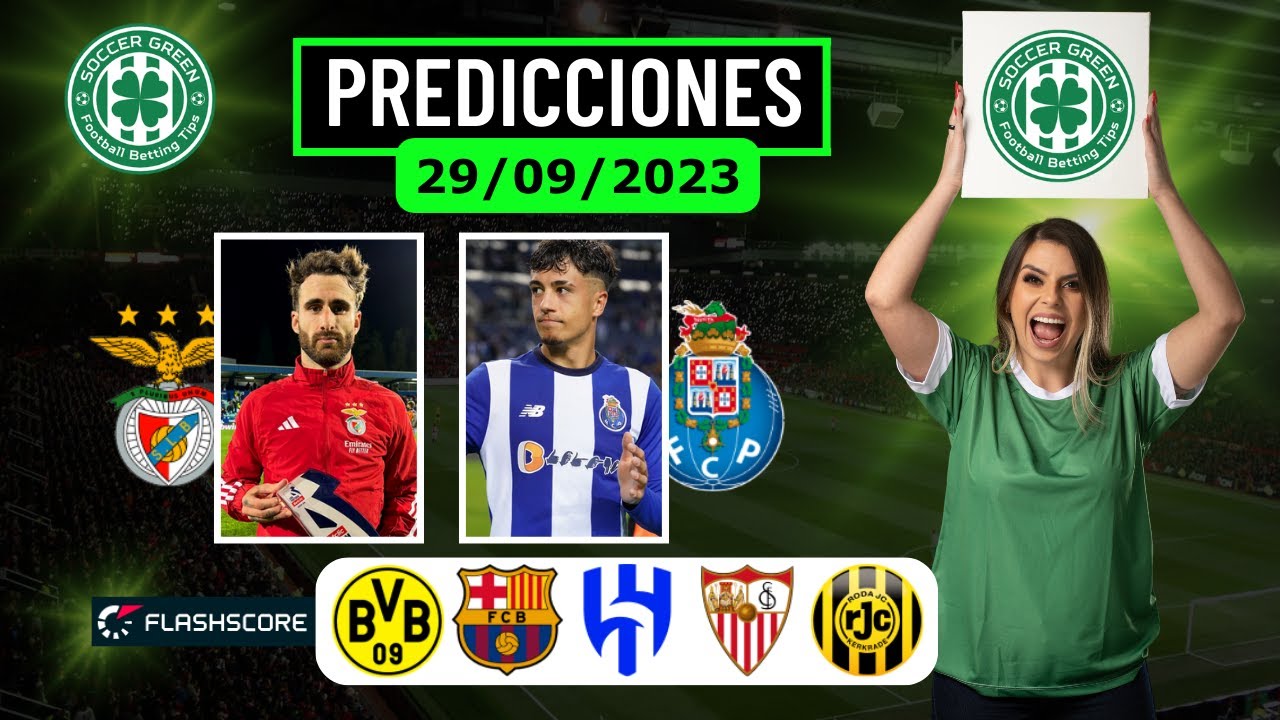 🍀PREDICCIONES DE FÚTBOL PARA EL DÍA 29/09/2023 + PARLEY DEL VIERNES EN SOCCER GREEN