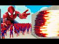 100x SPIDER MAN + 1x GIANT vs 1x EVERY GOD Totally Accurate Battle Simulator TABS