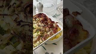Паста с колбасками и овощами в чили соусе🌶️🥒🥓 рецепт в комментариях 🤍