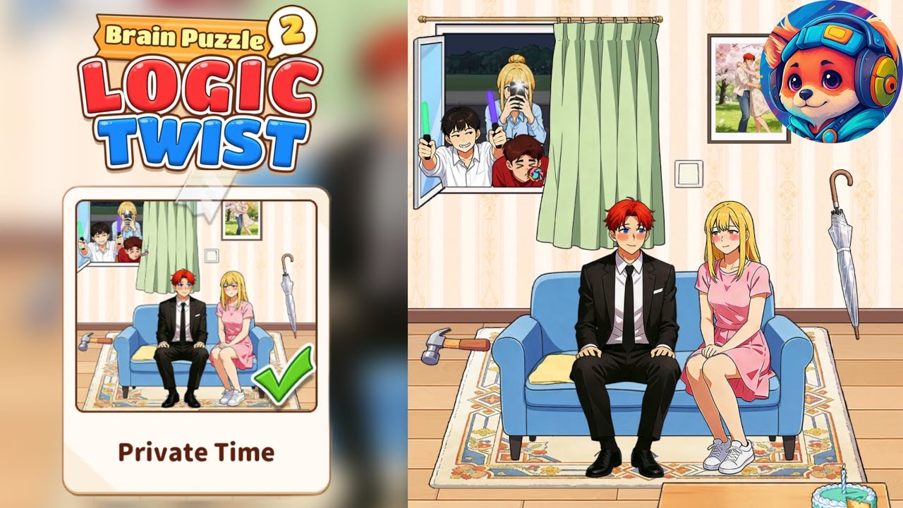 Brain Puzzle 2: Logic Twist Level private time | Walkthrough