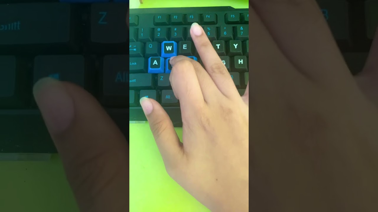 Another keyboard problem is it because my W A S D is blue that’s why it sound good ?