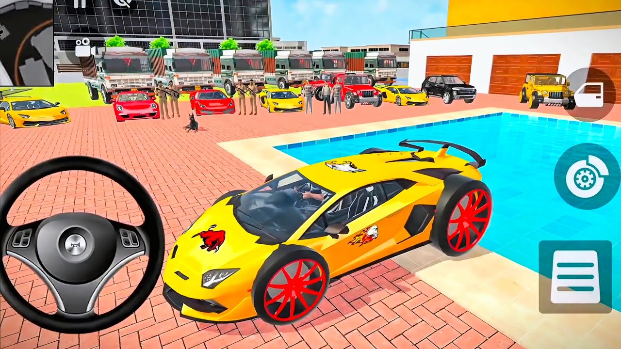 🤩Car Bike Game: Franklin Order In Indian Yellow Car And drives A Indian Police SUV Game🎯 Must watch