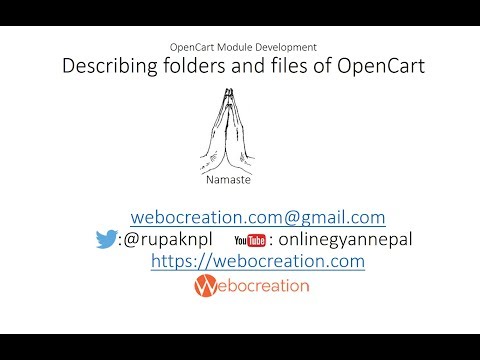 Describing files and folder of OpenCart Framework - OpenCart tutorial