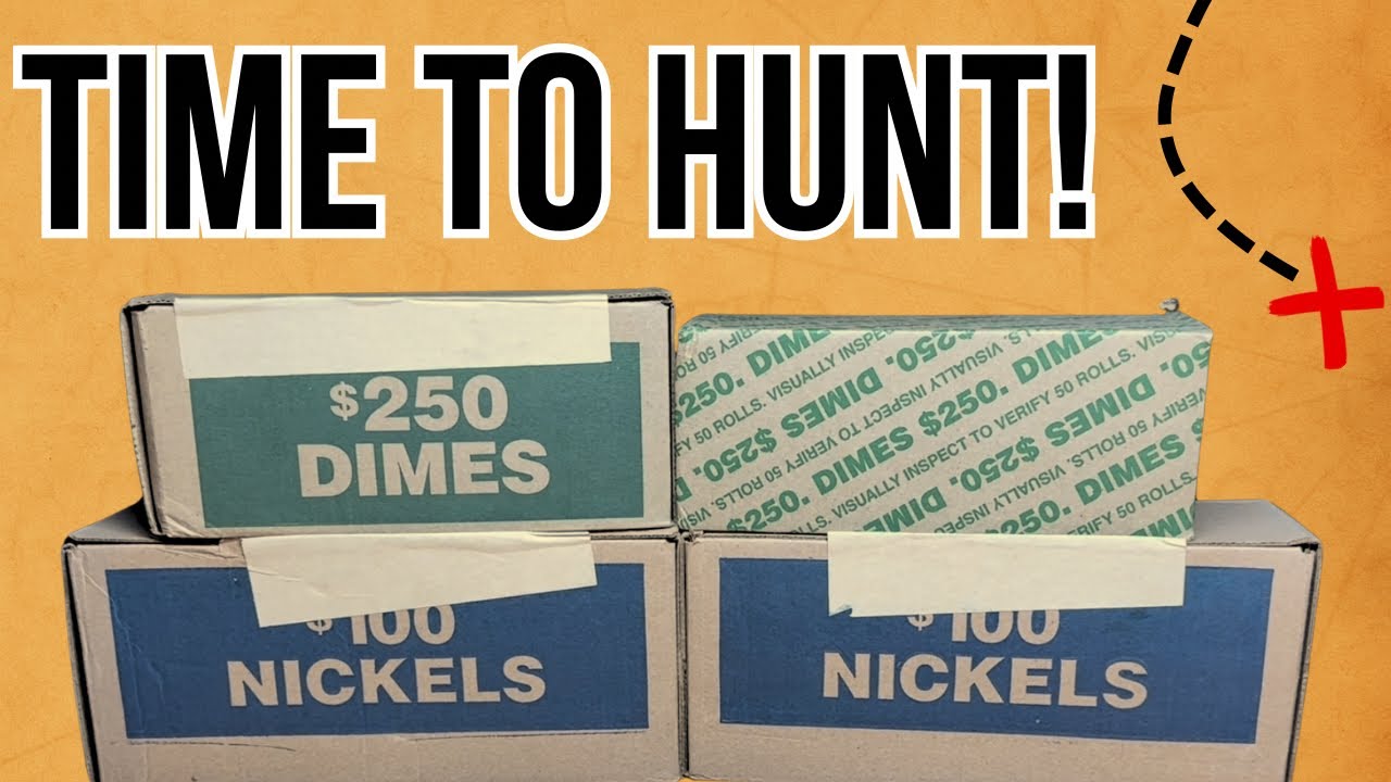 WE FOUND SO MUCH SILVER! Coin Roll Hunting Nickels & Dimes