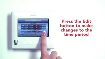 Changing a Set Point Temperature on the Carrier SmartTemp Thermostat