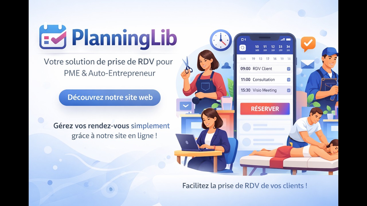 créer votre système de prise de rendez-vous en ligne professionnel