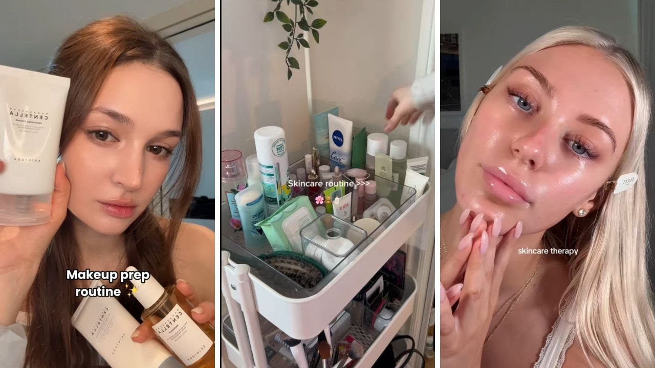Skincare routine tiktok compilation 19
