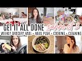DAY IN THE LIFE OF A STAY AT HOME MOM OF 3 // WEEKLY GROCERY HAUL + MEAL PLAN // CLEAN WITH ME