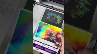 Make rainbow wolf art prints with me! #smallbusiness #packingorders #restocking #packingsupplies