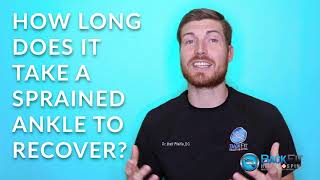 How Long does it take a sprained ankle to recover? | BackFit Health   Spine