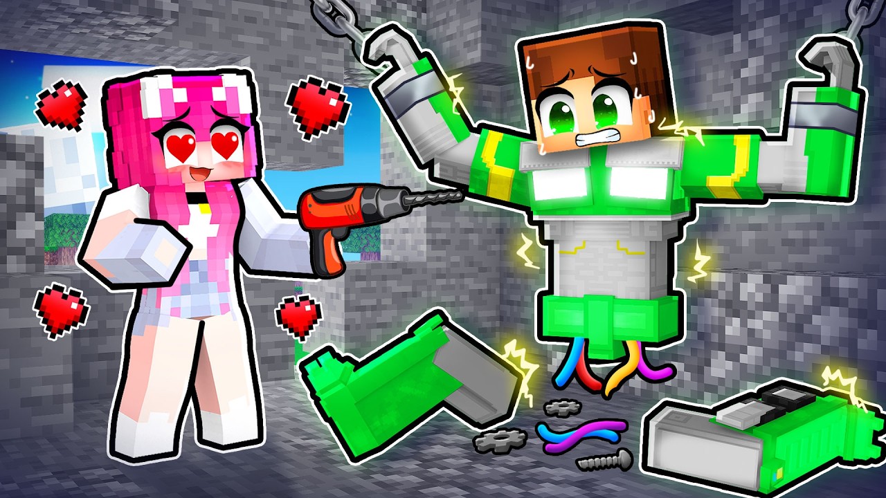 Prietena Mea *NEBUNA* m-a Transformat in ROBOT pe Minecraft...