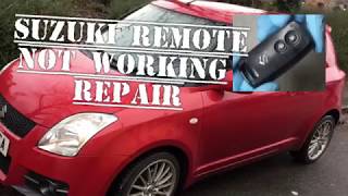 Suzuki Swift Remote Key not working, How to Replace Battery