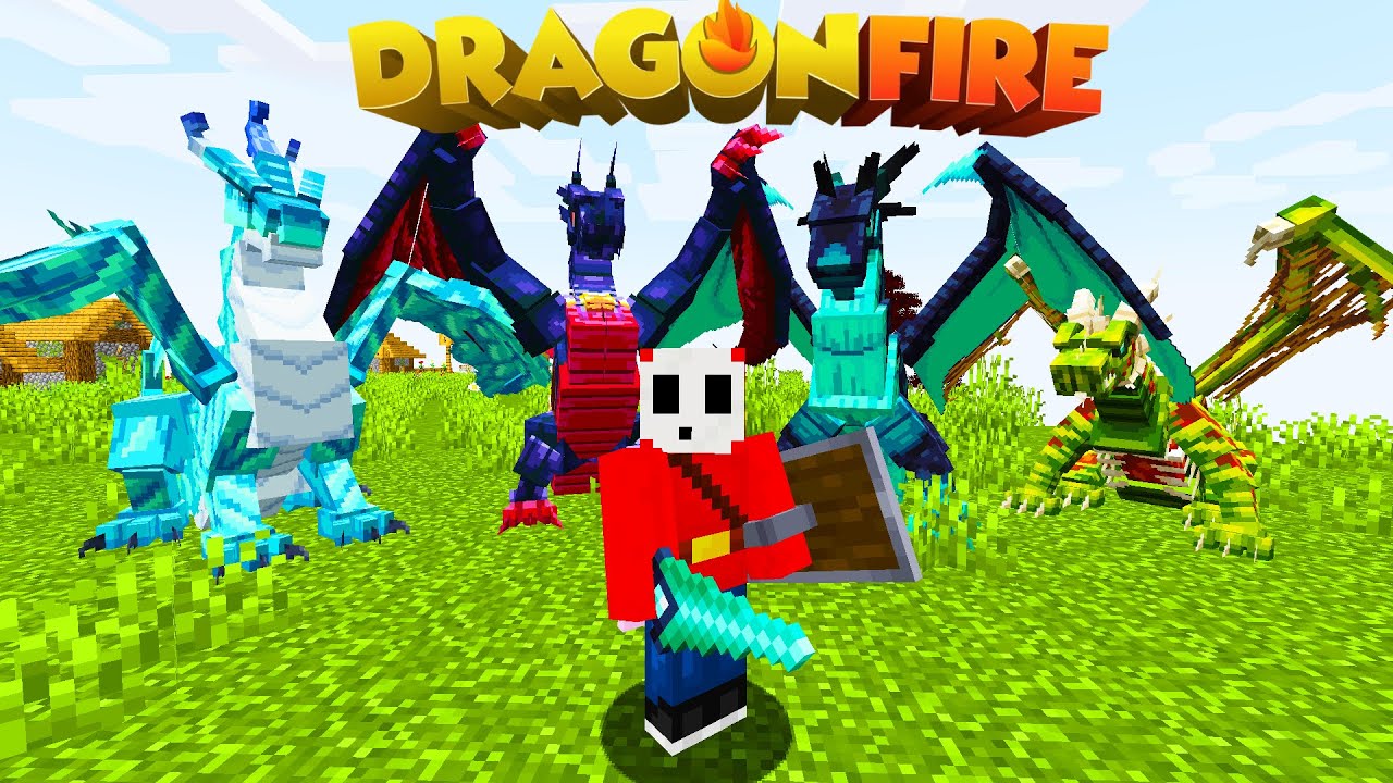 I Got a New Dragon From a Dungeon - Dragonfire ep 6 - Minecraft - YouTube
