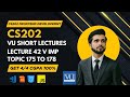 CS202 Lecture 42 Fundamental of Frontend Development Final Term Topics 175–178 VU Short Lecture