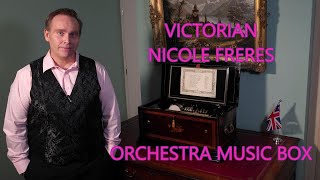 Antique Victorian Nicole Freres Orchestra Music Box made in 1868 #musicboxes #history #classical