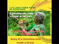 85 year Grandma made forest on her own ,Award winning documentary.