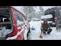 Hit with HUGE SNOW overnight | NOBODY was expecting this | VANLIFE in Colorado