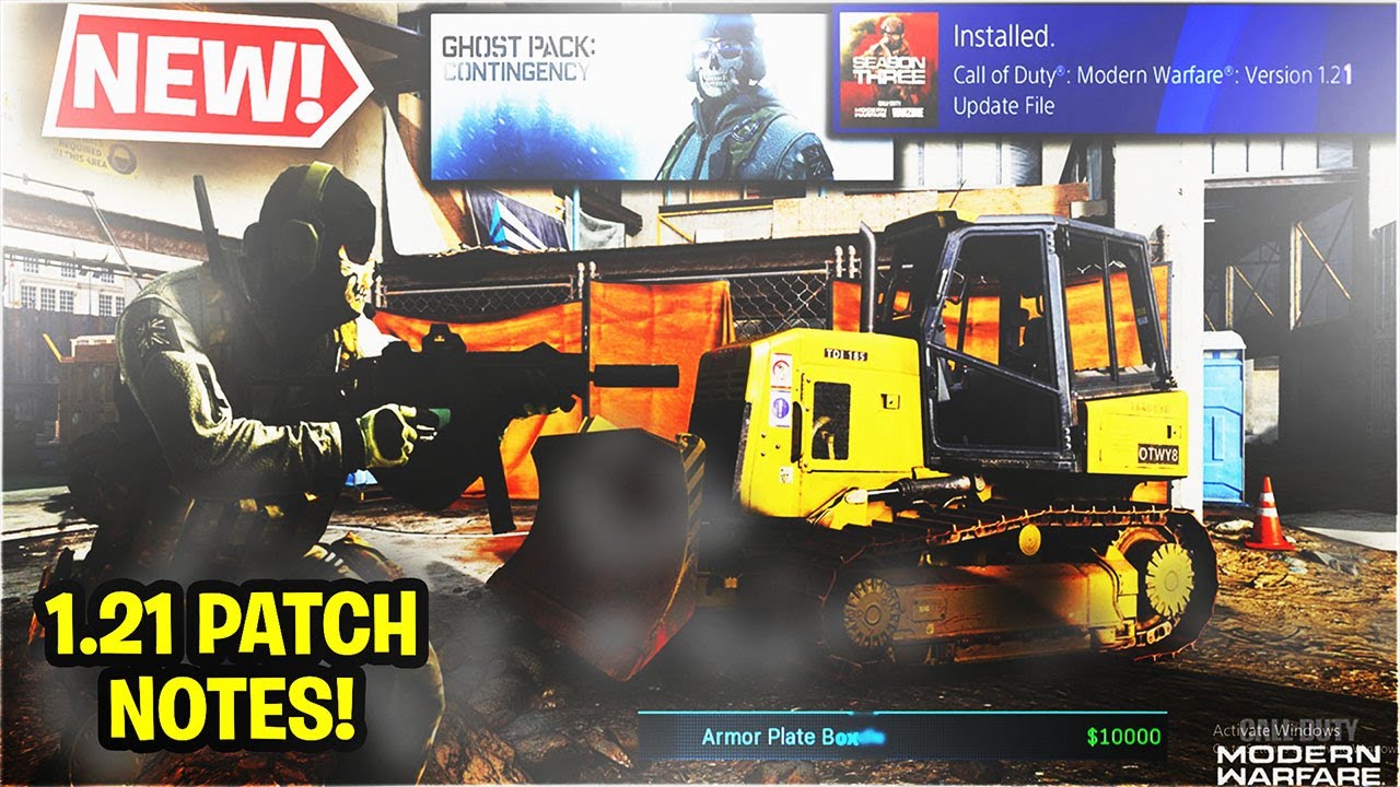 NEW MODERN WARFARE UPDATE 1.21 PATCH NOTES! HARDHAT, ARMOR BOX, NEW ...