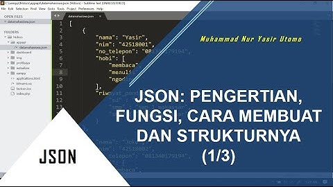 JSON: Pengertian, Fungsi, Cara Membuat dan Strukturnya (1/3)