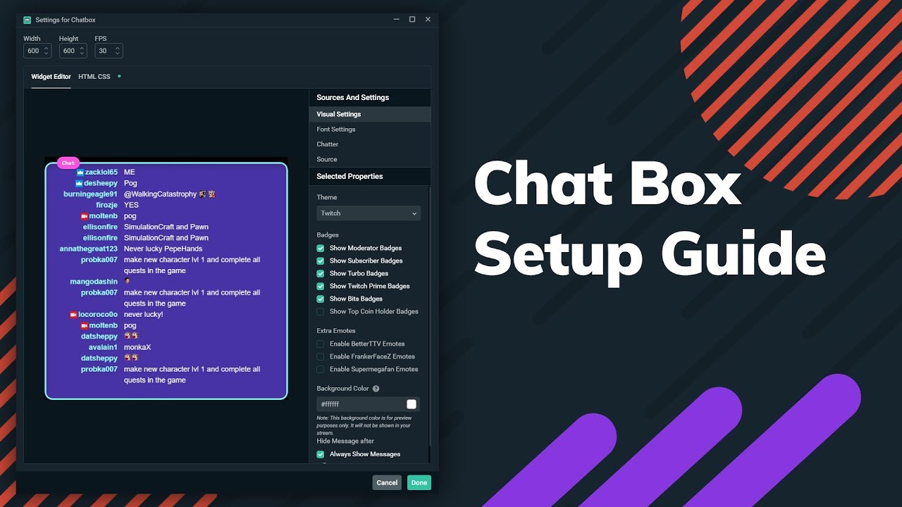 How to Display a Chat Box on Stream | Streamlabs Chat Box ...