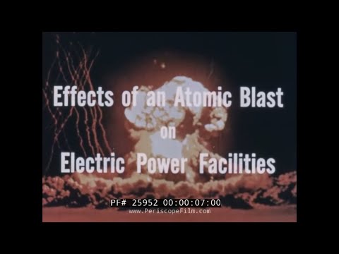 EFFECTS OF AN ATOMIC BLAST ON ELECTRICAL POWER FACILITIES 25952