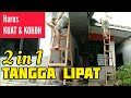 Kuat & kokoh tangga lipat dari kayu 2 fungsi