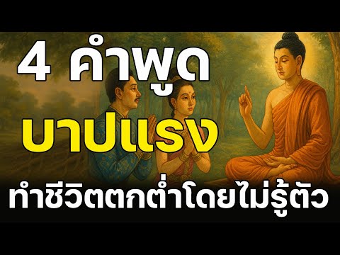 4 คำพูดที่บาปแรง เสี่ยงชีวิตตกต่ำไม่รู้ตัว พระพทธเจ้าไว้ชัดเจน...แต่หลายคนไม่รู้