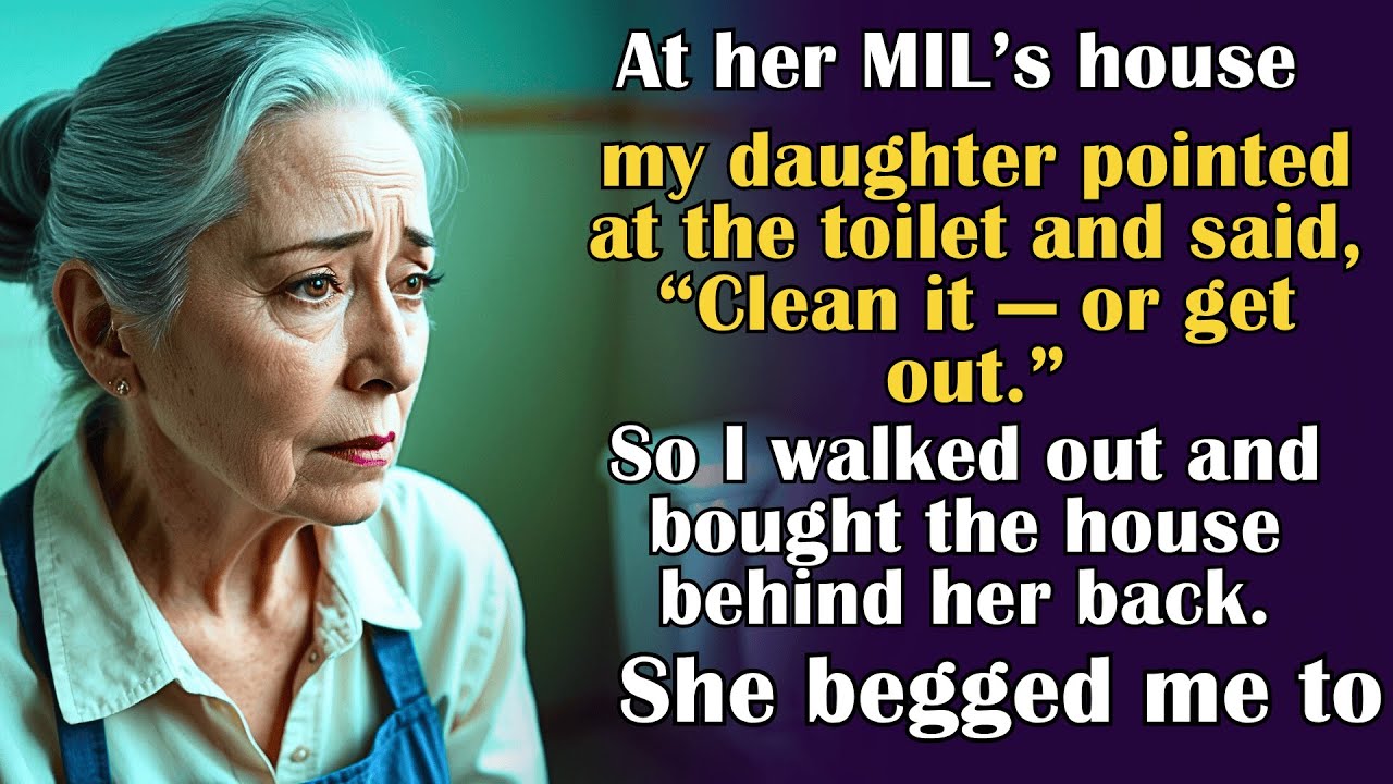 After I Refused to Mop Her MIL’s Bathroom, My Daughter Kicked Me Out  So I Bought the Property — And
