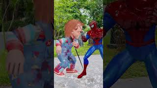 Spider-Man Vs Chucky Random Spiderman 3D Transformation Spiderman, Miguel Ohara Defeats Chucky