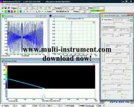 40s 20~5kHz Linear Frequency Sweep with Spectrogram - YouTube