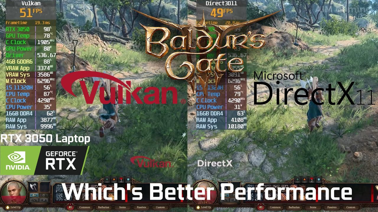 Vulkan VS DX11 Baldur s Gate 3 Which s Better RTX 3050 Laptop 4GB vulkan-vs-dx11-baldur-s-gate-3-which-s-better-rtx-3050-laptop-4gb