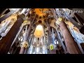 360° view Inside La Sagrada Família in Barcelona, Spain