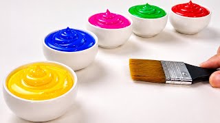 What Happens When YELLOW Meets RainbowColors  | Satisfying Color Mixing BASIC. 🎨💛💙🩷