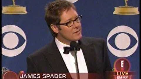 Spader in the Emmys backstage pressroom, Sept. 18, 2005
