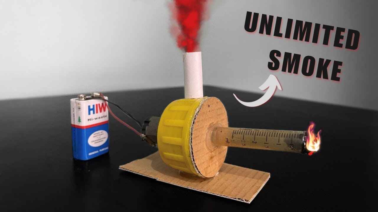How to make a Smoke machine from DC Motor | Dahiya experiments - YouTube