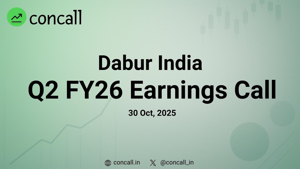 Dabur India Ltd Q2 FY26 Earnings Conference Call | Concall.in - YouTube