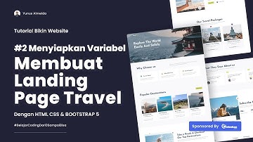 #02 SETUP VARIABEL | MEMBUAT LANDING PAGE TRAVEL DENGAN HTML CSS JS & BOOTSTRAP
