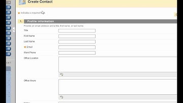 Blackboard - Add my contact information