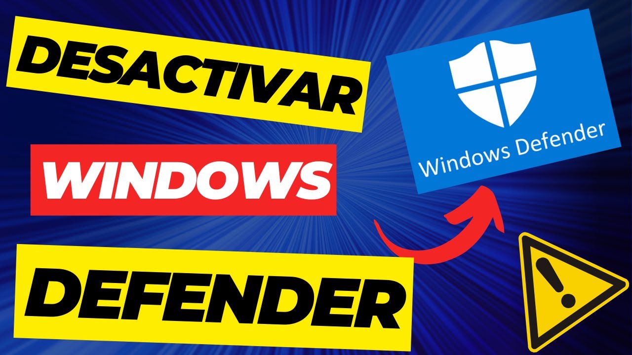 COMO DESACTIVAR , QUiTAR WINDOWS DEFENDER en WINDOWS 10 Y 11