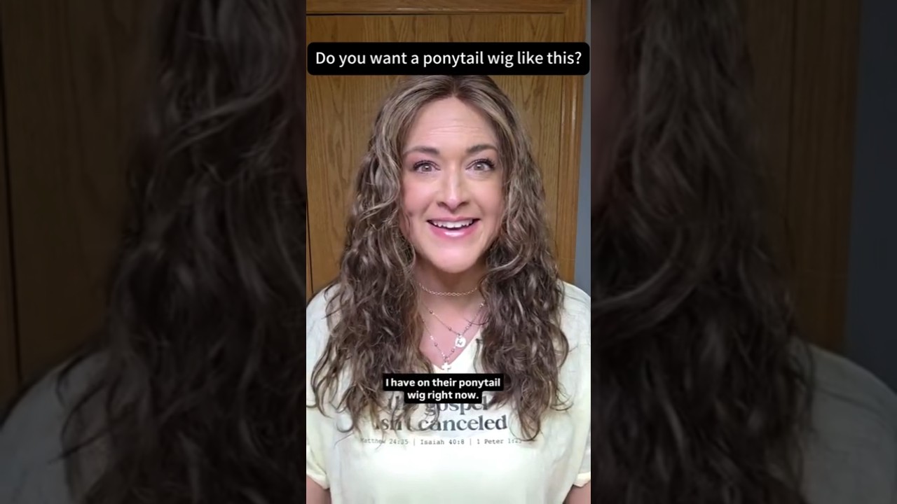 Do You Want a Ponytail Wig Like This? Natural Curls After Washing! | UniWigs Leslie