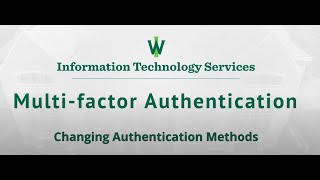 Multi-factor Authentication: Changing Default Methods