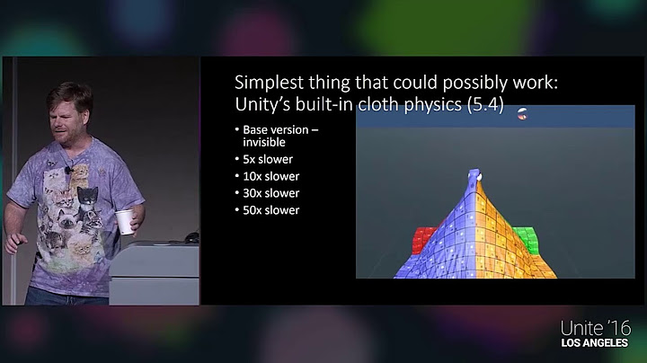 Unite 2016 - GPU Accelerated High Resolution Cloth Simulation