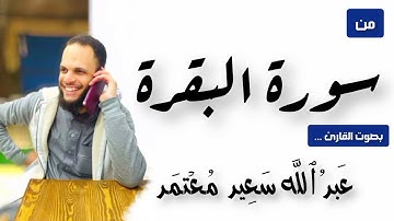 تلاوة من سورة البقرة 2 || بصوت القارئ عبدالله سعيد معتمد
