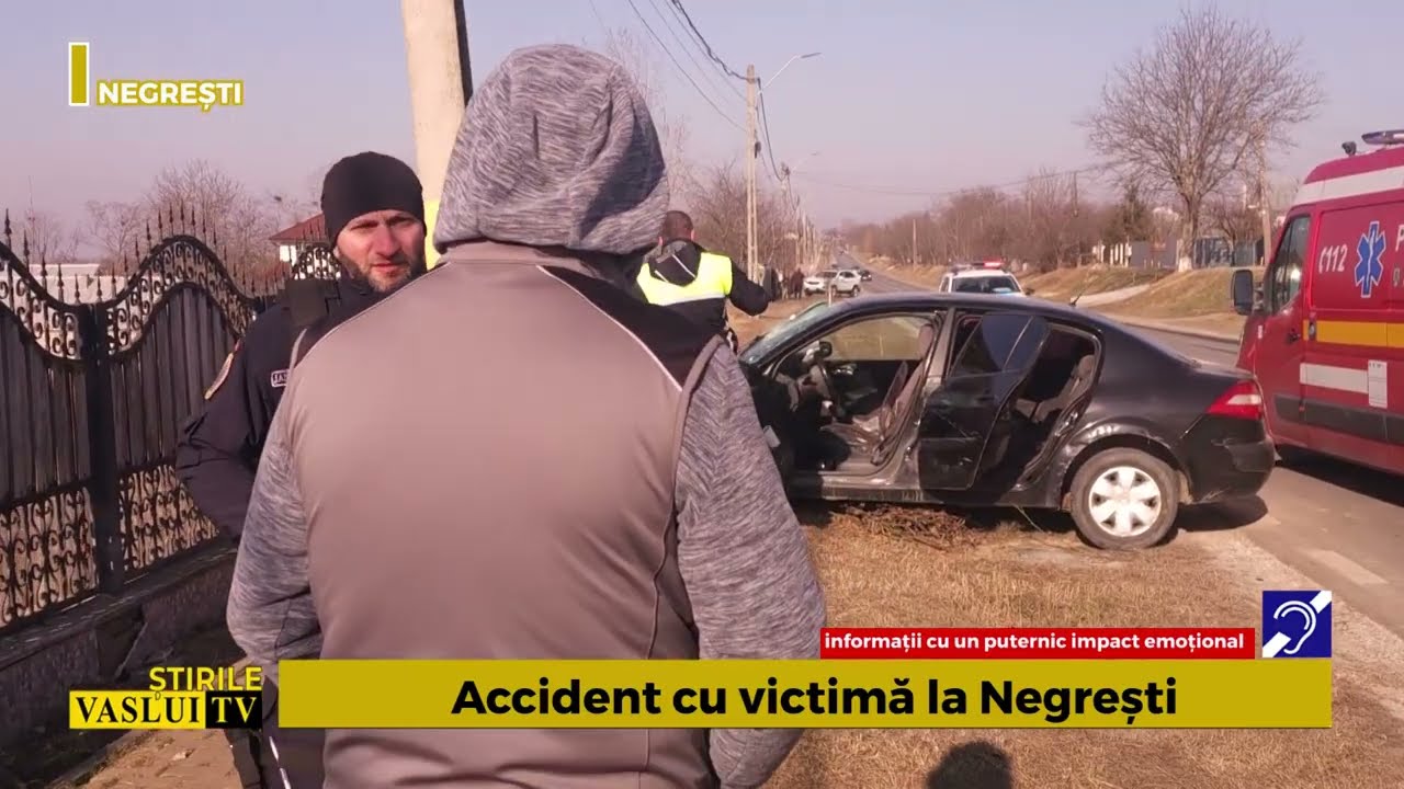 Accident cu victimă la Negrești