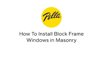 How To Install Block Frame Windows in Masonry