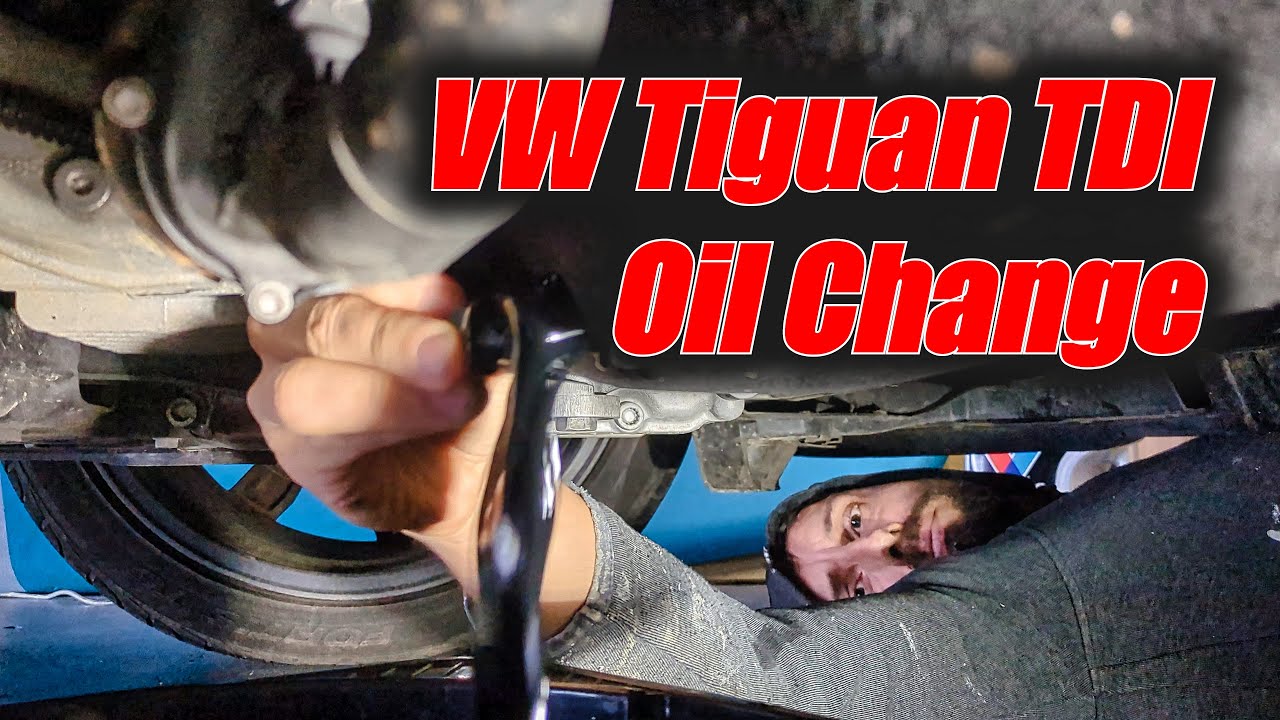 VW Tiguan Allspace TDI -  Oil Change Howto  in 1 Minute