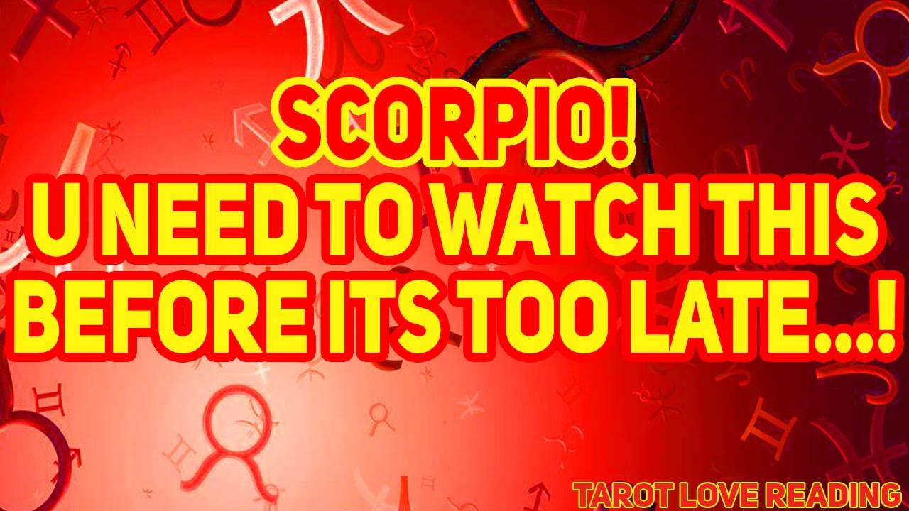 Scorpio Tarot LOVE Reading December 2021 You Need to Watch This Before its Too Late...!