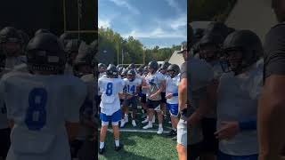 Coach Greg gets the Charlotte Christian middle school squad locked in with the clap drill 👏🏈