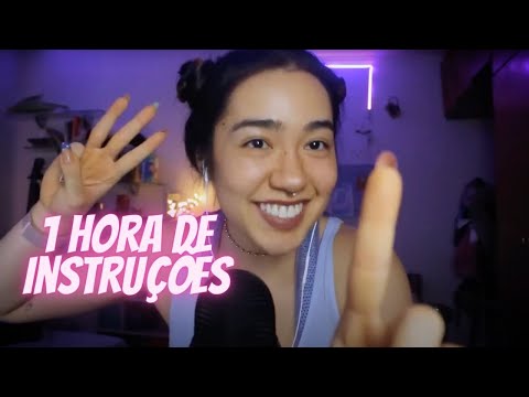 1 HORA de ASMR | Siga Minhas Instruções em LOOP (ZERO ANÚNCIOS NO MEIO)